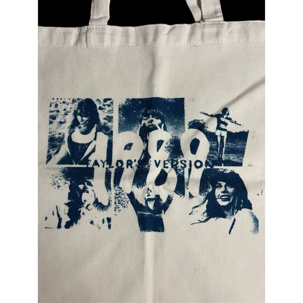 Taylor's Version 1989 Tote Bag Large Multicolor Canvas Eco-Friendly Musi…
